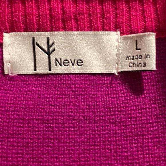 (5) Neve Color Block Grandma Retro Cotton Wool Woman 1/4 Zip Sweater … - Picture 5 of 7